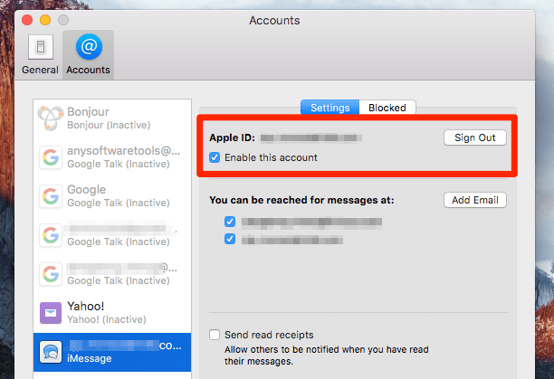 time of a text message on imessage not showing up on my mac for every text